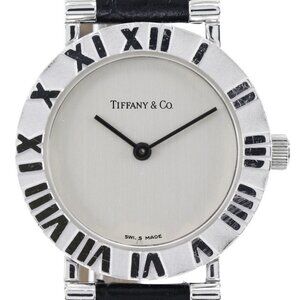 TIFFANY&Co. Atlas Watches S0640 SilverDial Silver925/leather Quartz